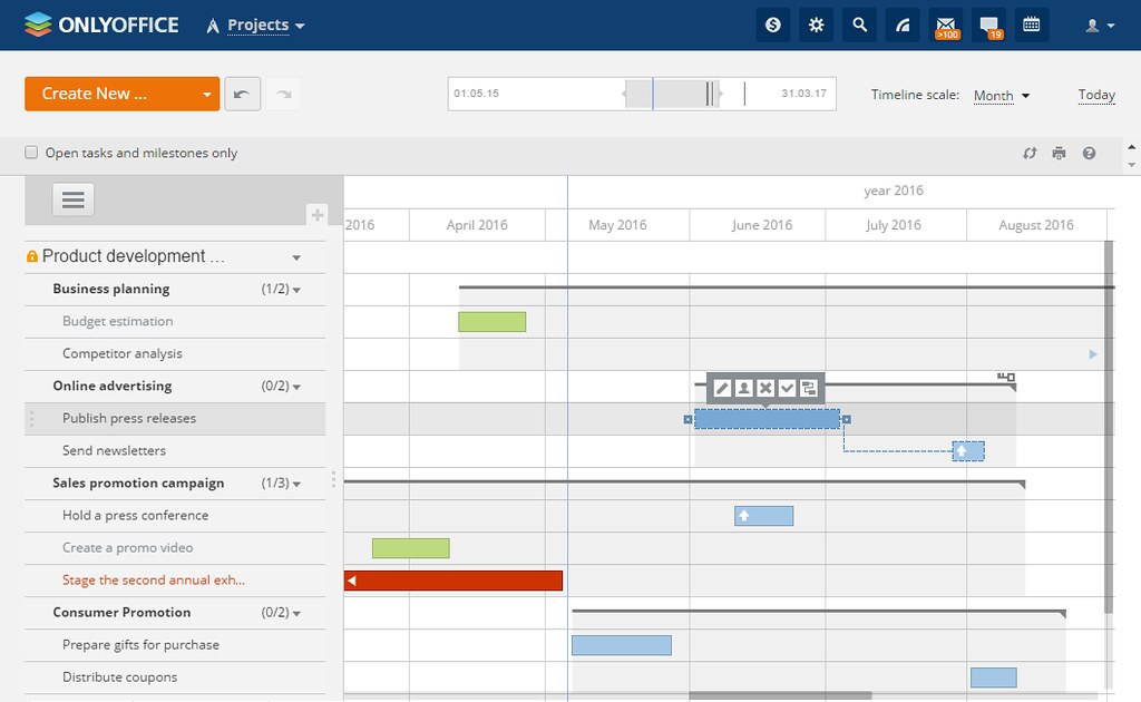 Gantt Chart in project management